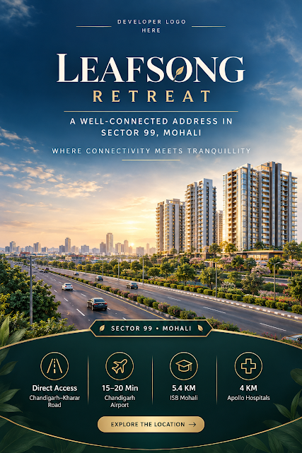 Hero Homes Leafsong Retreat location map, Sector 99 Mohali